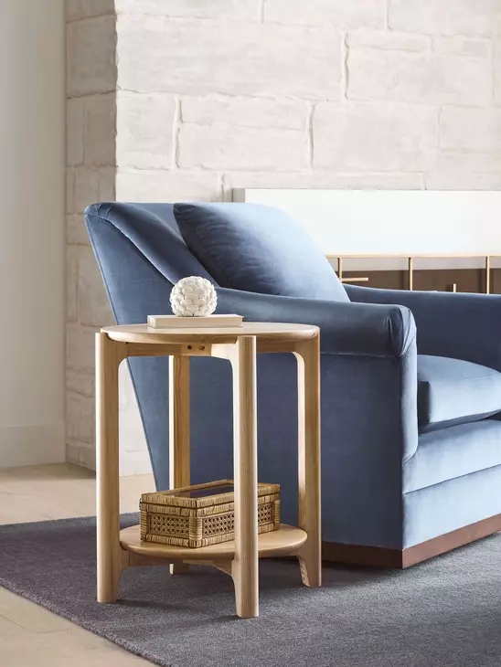 Newport Ash Round End Table