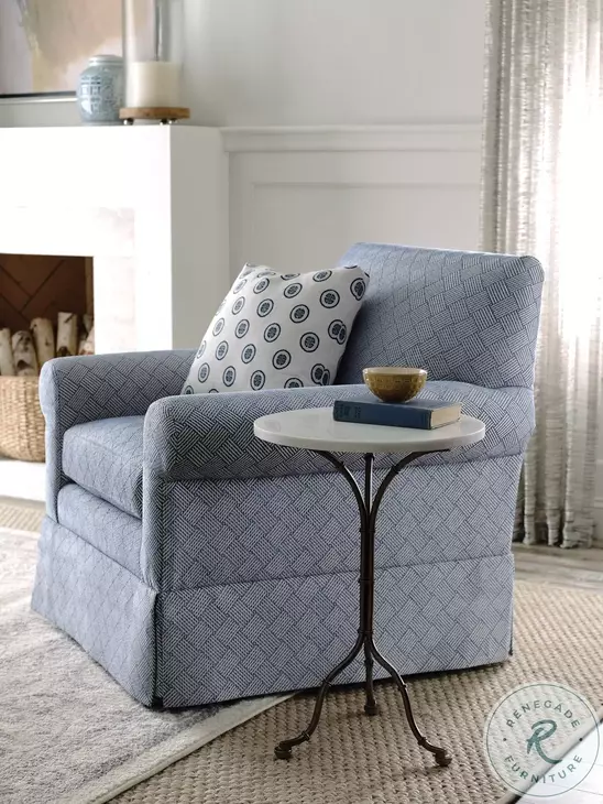 Azure Cove Seafarer Egret Metal Accent Table