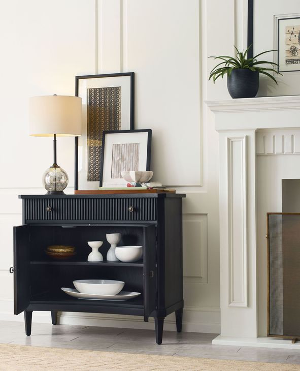 Merriam Black Accent Door Chest