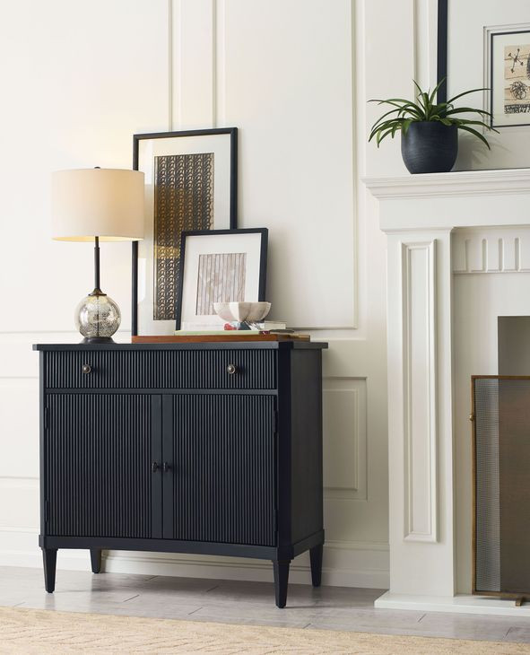 Merriam Black Accent Door Chest
