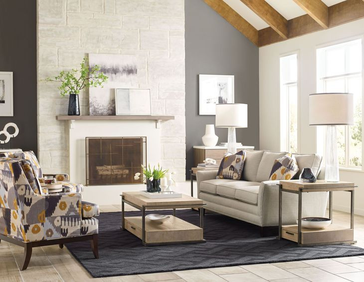 Huron Light Stain Square End Table