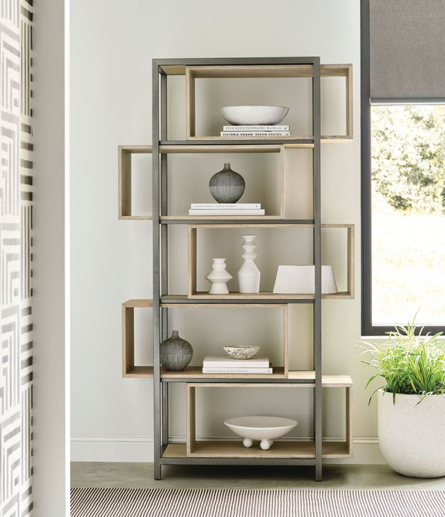 Jive Light Stain Etagere with 5 Shelves