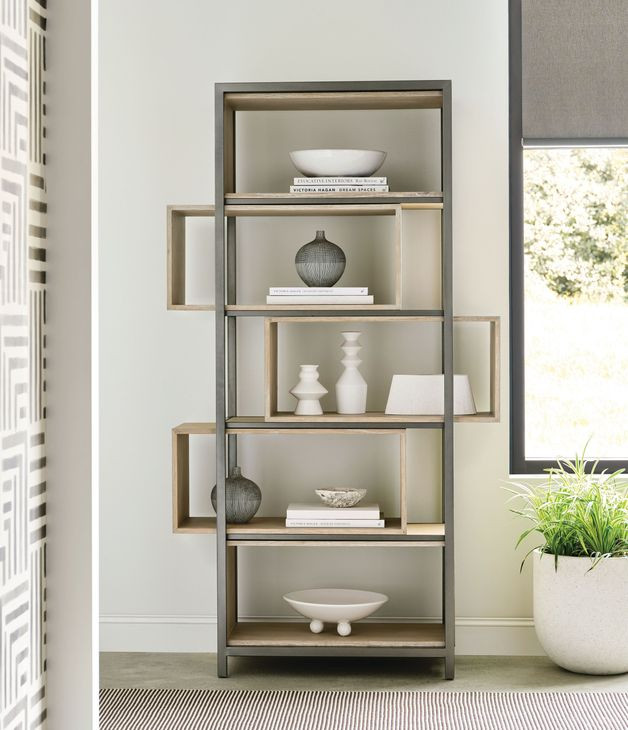 Jive Light Stain Etagere with 5 Shelves