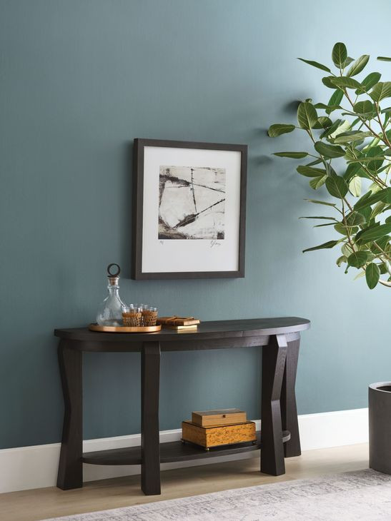 Freeport-Acquisitions Freeport Black D Shaped Sofa Table