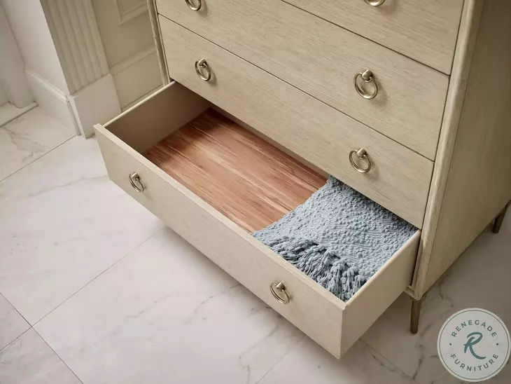 Whitmore Langston Alabaster And Brassy Champagne Chest