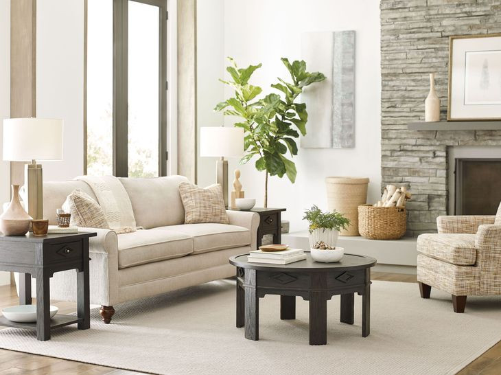 Lillith Dark Stain Occasional Table Set