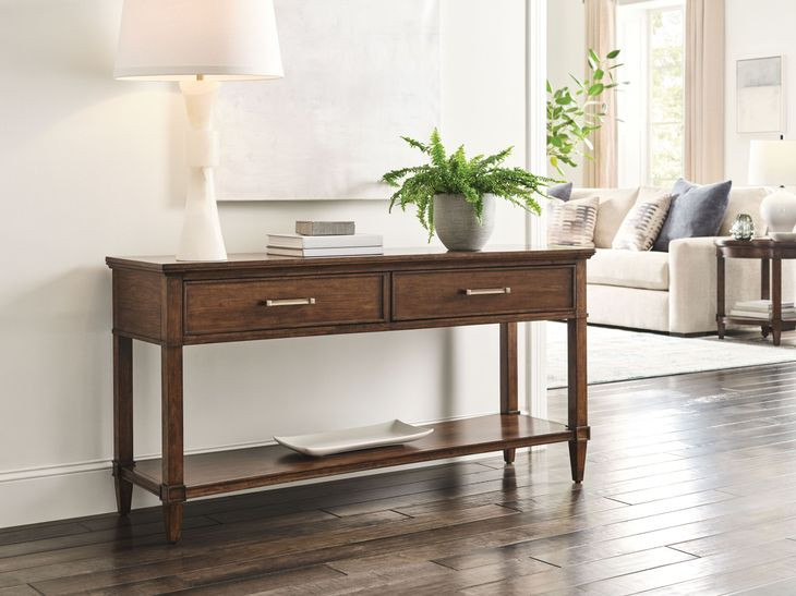 Longham Warm Auburn 60" Rectangular Console Table