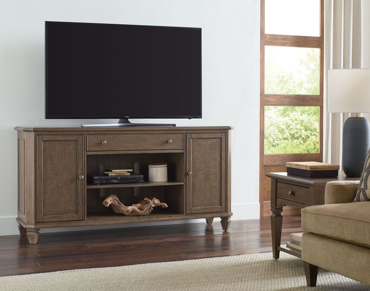 Maribelle Dark Stain 72" Entertainment Console with 2 Doors