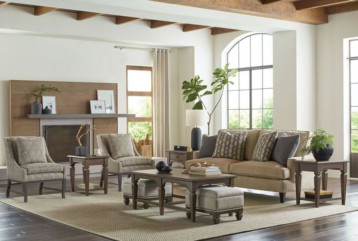 Maribelle Dark Stain Occasional Table Set