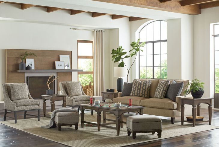 Maribelle Beige and Brown Nesting Cocktail Table