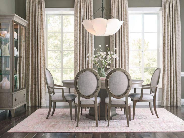 Clover Gray Upholstered Arm Chair