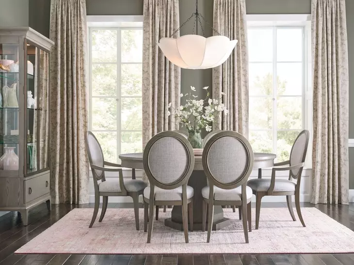 Clover Gray Upholstered Arm Chair
