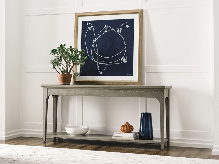 Avery Gray 72" Rectangular Console Table