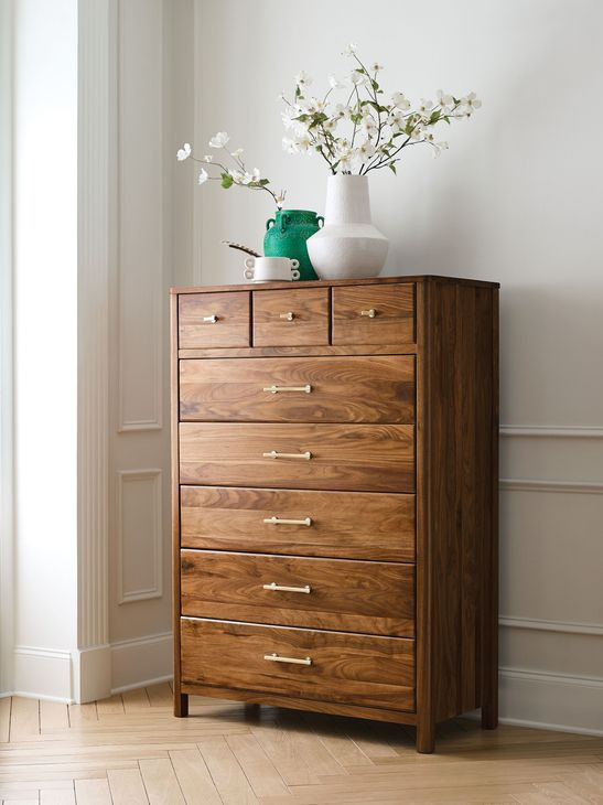 Monogram Walnut Rockwood Medium Stain 8 Drawer Chest