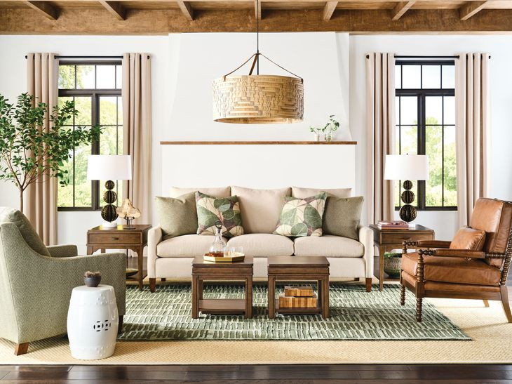 Nicolette Hamilton Auburn Square Bunching Coffee Table Set of 2