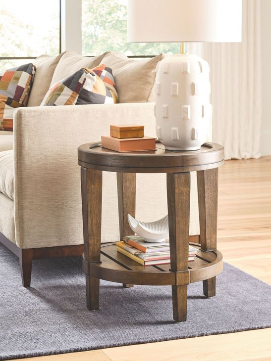 Oliver Hamilton Sepia Round End Table
