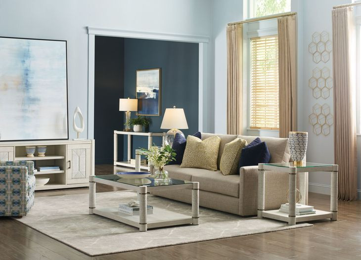 Pavilion White End Table