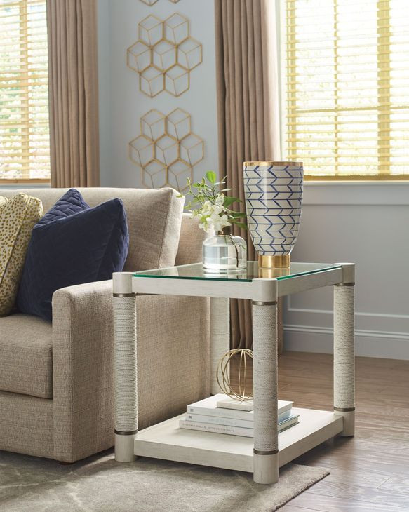 Pavilion White End Table