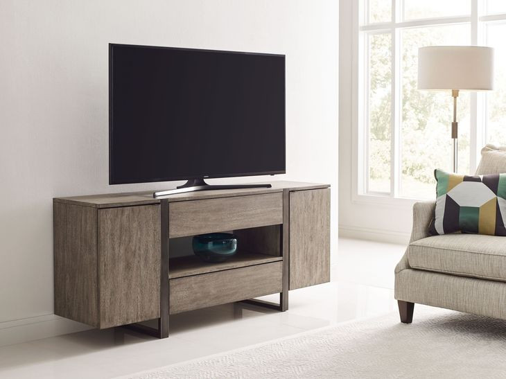 Sandler Gray 66" Entertainment Console with 2 Doors