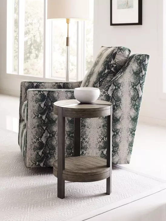 Sandler Gray Round Accent Table