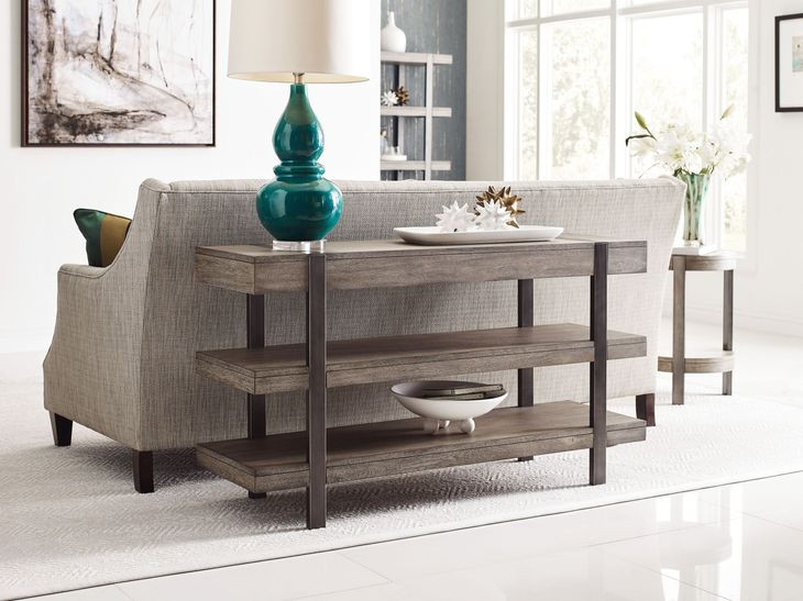 Sandler Gray Rectangular Console Table