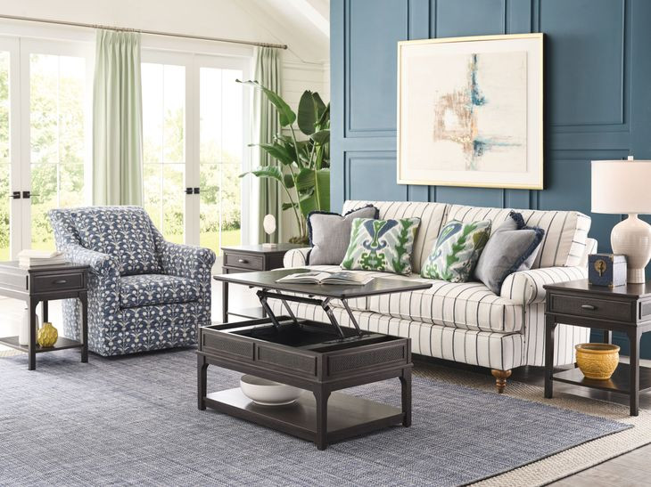 Serra Hamilton Soft Black Rectangular Lift Top Occasional Table Set