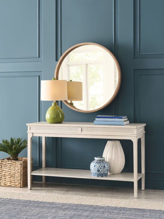 Serra Hamilton Classic White Rectangular Sofa Table