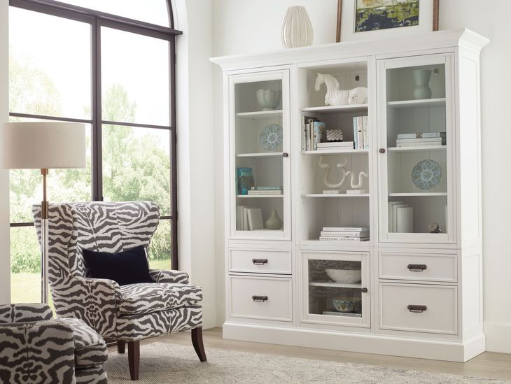 Structures White 81" Display Cabinet with 3 Doors