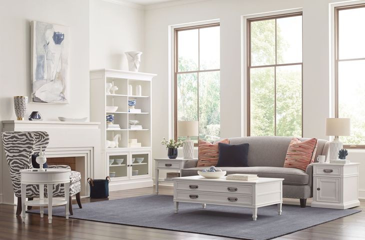 Structures White Square End Table