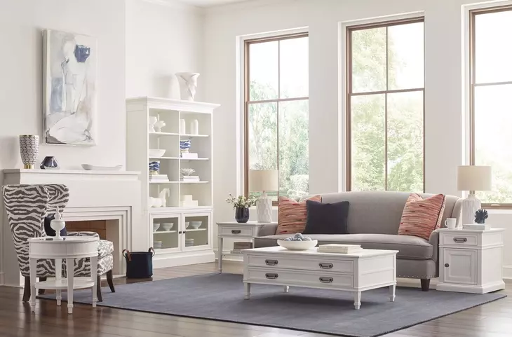Structures White Square End Table