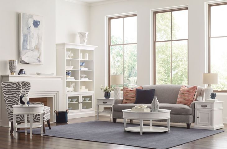 Structures White Round Coffee Table