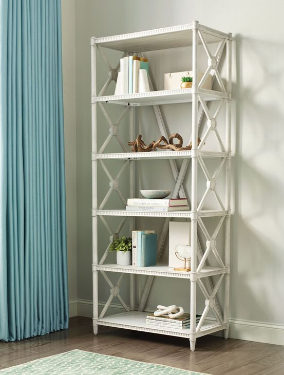 Terrace White Etagere with 5 Shelves