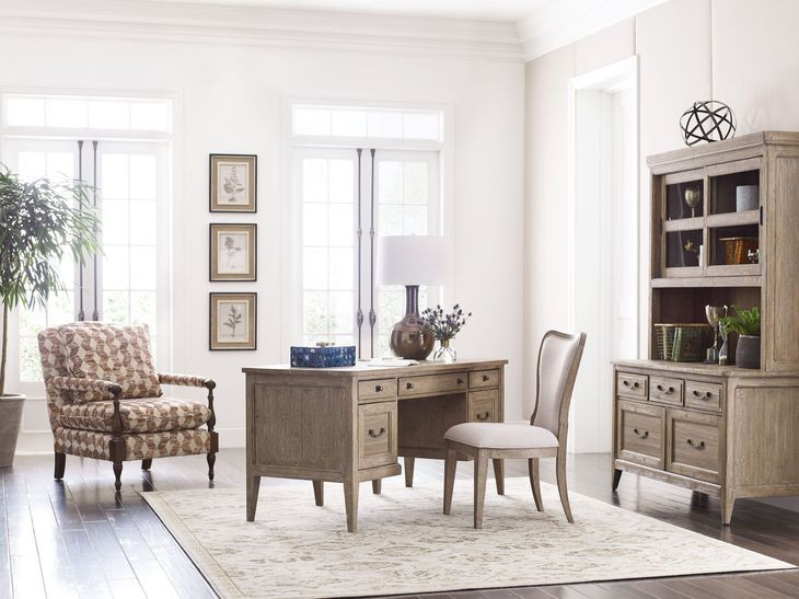 Urban Cottage Barlow Light Stain 55" Credenza and Hutch