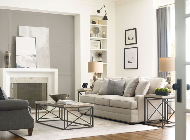 Vonne Beige and Gray Rectangular Cocktail Table