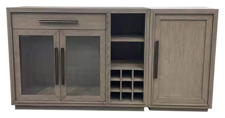 Pure Modern Moonstone Server with Bar Cabinet