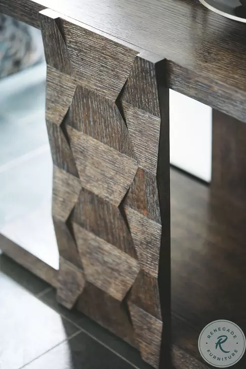 Linea Cerused Charcoal 18" End Table