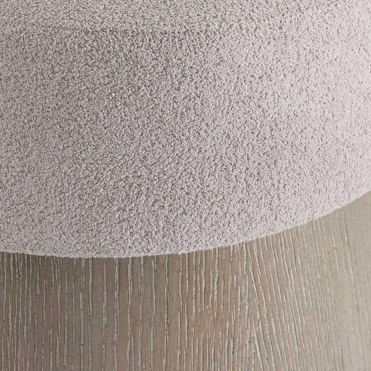 Linea Beige Round Bench
