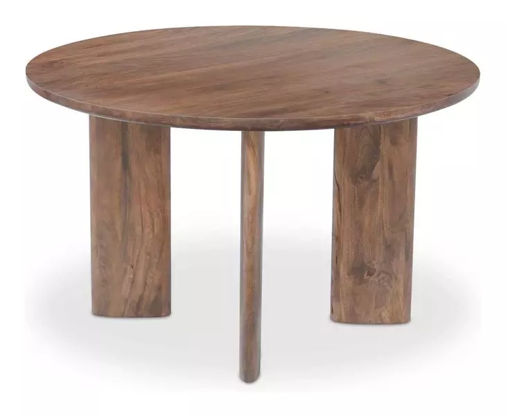 Lia Dark Brown Round Dining Room Set