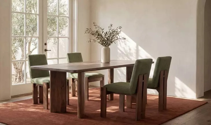 Lia Dark Brown 72" Rectangular Dining Table