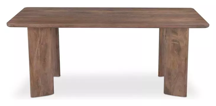 Lia Dark Brown 72" Rectangular Dining Table