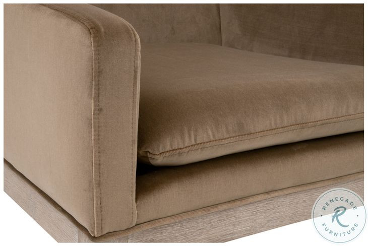 Drake Caramel Velvet Counter Height Stool