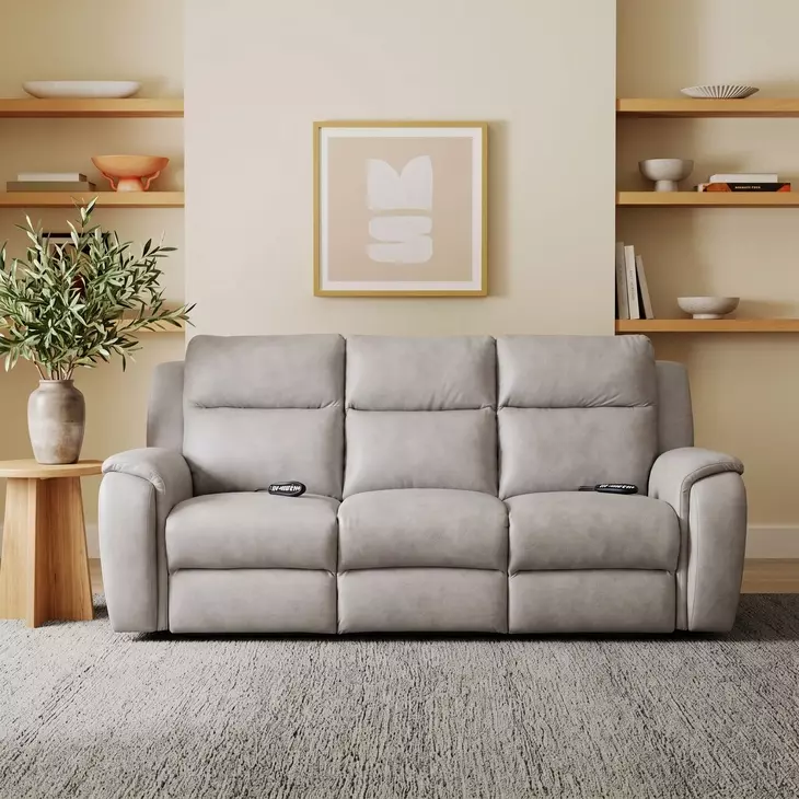 Drake Stone 95" Zero Gravity Power Reclining Sofa with Massage and USB Charging