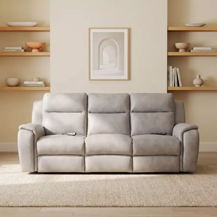 Drake Stone 95" Zero Gravity Power Reclining Sofa with Massage and USB Charging