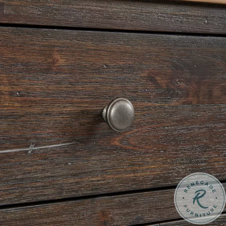 Transitions Two Toned Driftwood and Sable 6 Drawer Chest