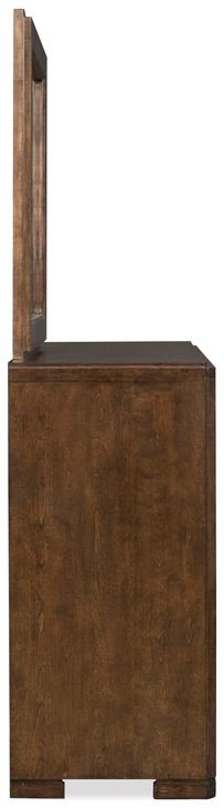 Timberlyn Espresso and Cream Upholstered Panel Bedroom Set