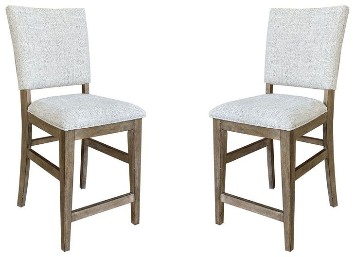 Sundance White Upholstered Counter Height Chair Set of 2