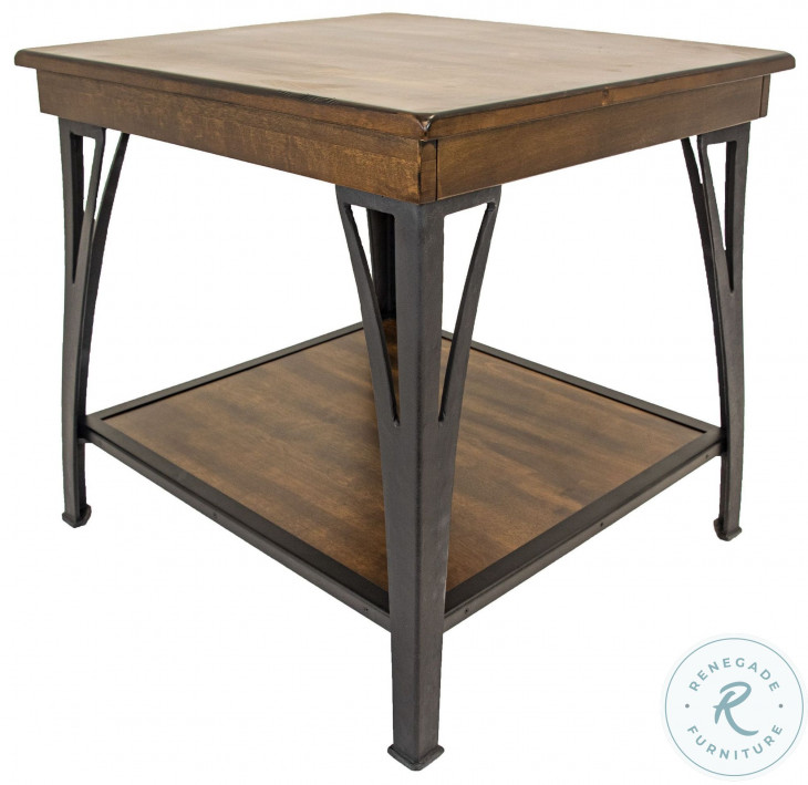 District Copper End Table From Intercon | Coleman Furniture