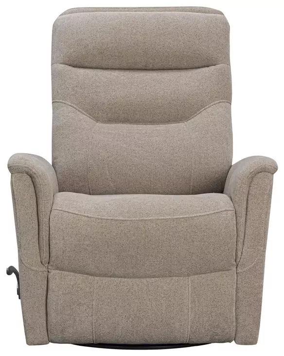 Dualis Snazzy Taupe Manual Swivel Glider Recliner