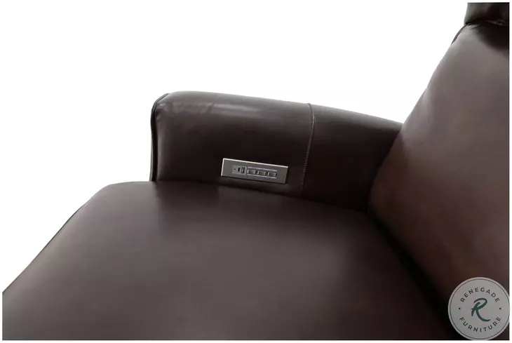 Durham Creede Fudge Power Recliner with Power Headrest And Lumbar