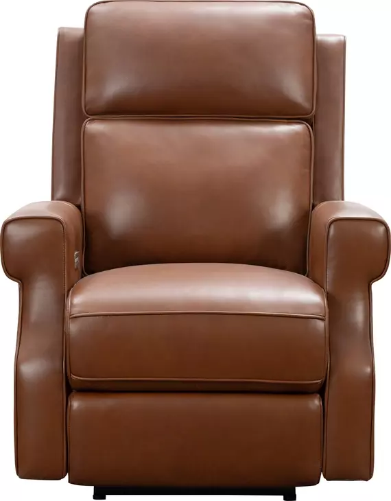 Durham Colchester Bitters Leather Power Recliner with Power Lumbar and USB Charging